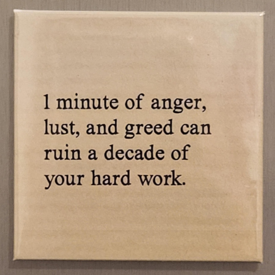 Kant-en-klaar: 1 minute of anger, lust...